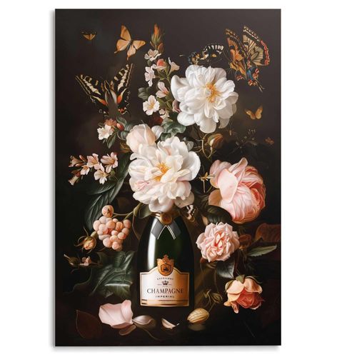 8714597664034 - Glasbild CHAMPAGNE FLOWERS (BHT 78x116x120 cm) 8714597664034 - Glasbild CHAMPAGNE FLOWERS (BHT 78x116x120 cm)