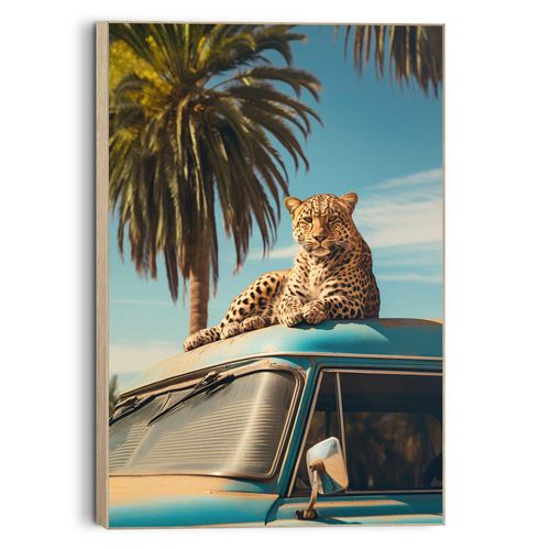 8714597662771 - Wandbild REINDERS Oldtimer Safari blau (farbe bild(er) blau) B90cm H60cm T3cm MDF Bilder 8714597662771 - Wandbild REINDERS Oldtimer Safari blau (farbe bild(er) blau) B90cm H60cm T3cm MDF Bilder