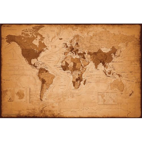 8714597367690 - Bild HOME AFFAIRE Weltkarte - antik Bilder Gr B H 90 cm x 60 cm braun Kunstdrucke Bilder 9060 cm 8714597367690 - Bild HOME AFFAIRE Weltkarte - antik Bilder Gr B H 90 cm x 60 cm braun Kunstdrucke Bilder 9060 cm
