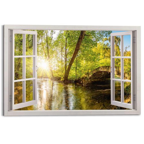 8714597626063 - Deco-Panel REINDERS Sonnestrahlen im Wald Bilder Gr B H T 90 cm x 60 cm x 2 cm grün Kunstdrucke 8714597626063 - Deco-Panel REINDERS Sonnestrahlen im Wald Bilder Gr B H T 90 cm x 60 cm x 2 cm grün Kunstdrucke