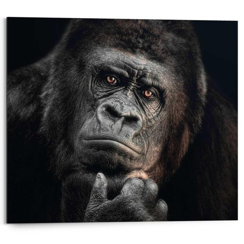 8714597626513 - Bild GORILLA THINKING (LBH 40x2x50 cm) LBH 40x2x50 cm bunt Kunstdruck Gemälde Wandbild 8714597626513 - Bild GORILLA THINKING (LBH 40x2x50 cm) LBH 40x2x50 cm bunt Kunstdruck Gemälde Wandbild