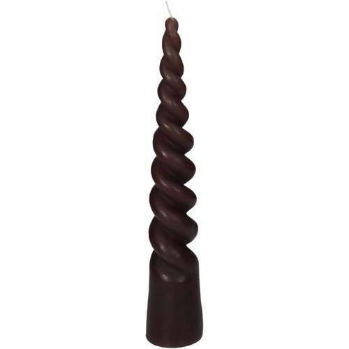 8719533270430 - Kerze TWISTED CONE braun (DH 550x30 cm) 8719533270430 - Kerze TWISTED CONE braun (DH 550x30 cm)