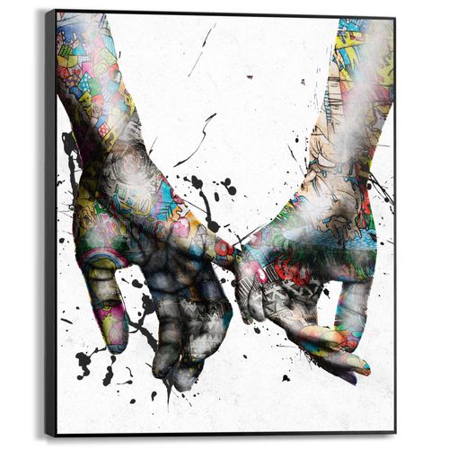 8714597637663 - Bild PINKIES COLOUR (BHT 50x40x3 cm) BHT 50x40x3 cm bunt Kunstdruck Gemälde Wandbild 8714597637663 - Bild PINKIES COLOUR (BHT 50x40x3 cm) BHT 50x40x3 cm bunt Kunstdruck Gemälde Wandbild