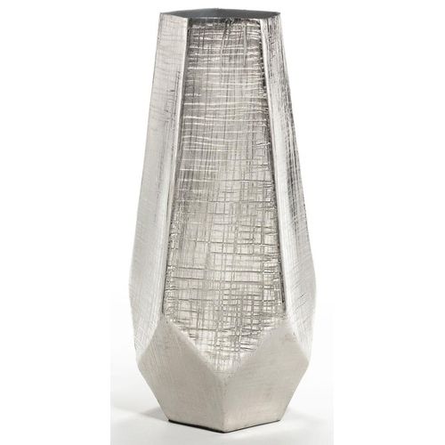 4041104076382 - casa NOVA Vase SCANDI (BHT 15x35x15 cm) BHT 15x35x15 cm grau Blumenvase Blumengefäß