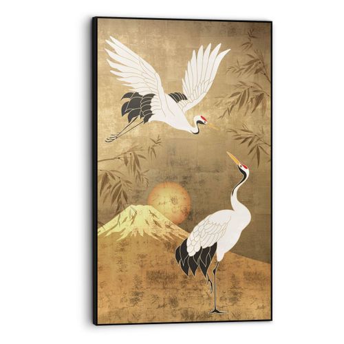 8714597629293 - Bild JAPANESE CRANEBIRDS (BH 70x118 cm) BH 70x118 cm bunt Kunstdruck Gemälde Wandbild 8714597629293 - Bild JAPANESE CRANEBIRDS (BH 70x118 cm) BH 70x118 cm bunt Kunstdruck Gemälde Wandbild