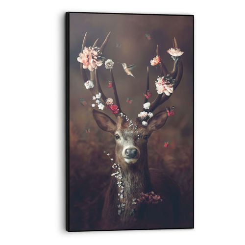 8714597629286 - Bild FAUNA FLORA DEER (BH 70x118 cm) BH 70x118 cm bunt Kunstdruck Gemälde Wandbild 8714597629286 - Bild FAUNA FLORA DEER (BH 70x118 cm) BH 70x118 cm bunt Kunstdruck Gemälde Wandbild