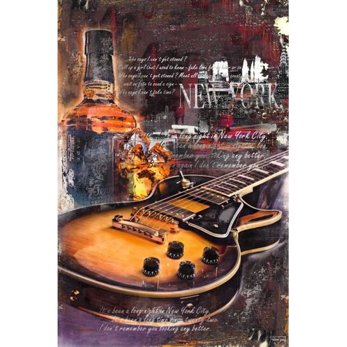 8714597389814 - Deco-Panel REINDERS Gitarre & Whiskey Bilder Gr B H 60 cm x 90 cm braun Kunstdrucke Bilder 6090 cm