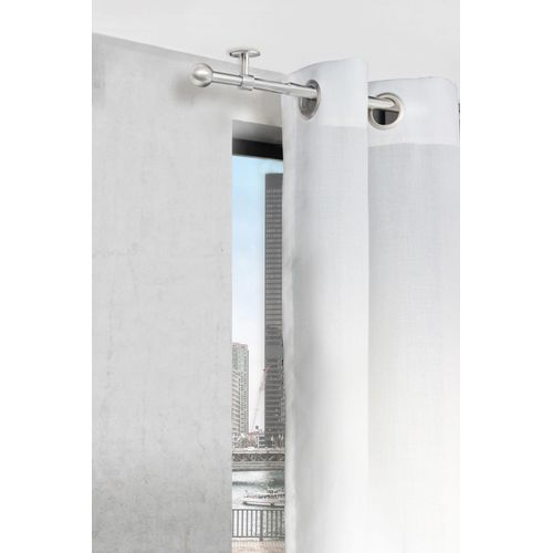 4040255674867 - Gardinenstange MYDECO 2in1 Gardinenstangen Gr L 160 cm - 280 cm Ø 19 mm 1 läufig silberfarben (edelstahlfarben) Gardinenstangen 4040255674867 - Gardinenstange MYDECO 2in1 Gardinenstangen Gr L 160 cm - 280 cm Ø 19 mm 1 läufig silberfarben (edelstahlfarben) Gardinenstangen