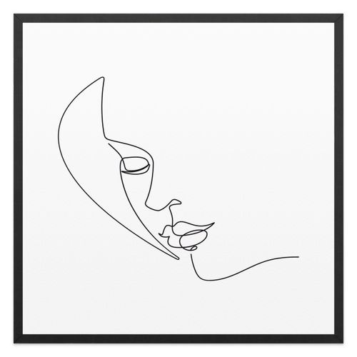 8714597575569 - Wandbild REINDERS Silhouette Gesicht - Gerahmtes Bild Bilder Gr B H T 53 cm x 53 cm x 2 cm weiß Kunstdrucke Bilder 8714597575569 - Wandbild REINDERS Silhouette Gesicht - Gerahmtes Bild Bilder Gr B H T 53 cm x 53 cm x 2 cm weiß Kunstdrucke Bilder