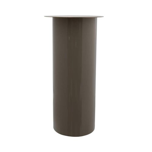 4063074442943 - Kerzenhalter KAYOOM Bodenkerzenständer Art Deco 165 Gr B H T 20 cm x 40 cm x 20 cm grau (taupe goldfarben) Kerzenhalter