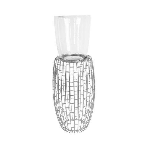 4063074360476 - Kerzenständer KAYOOM Kerzenständer Malibu 825 Kerzenhalter Gr B H T 28 cm x 73 cm x 28 cm silberfarben (silber) Kerzenhalter 4063074360476 - Kerzenständer KAYOOM Kerzenständer Malibu 825 Kerzenhalter Gr B H T 28 cm x 73 cm x 28 cm silberfarben (silber) Kerzenhalter