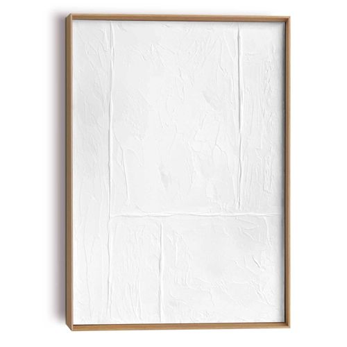 8714597621891 - Bild SIMPLICITY (BHT 50x70x3 cm) BHT 50x70x3 cm weiß Kunstdruck Gemälde Wandbild