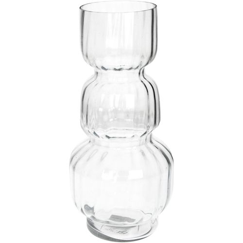 8719533379515 - Vase CLEAR (BHT 14x31x14 cm) BHT 14x31x14 cm weiß Blumenvase Blumengefäß
