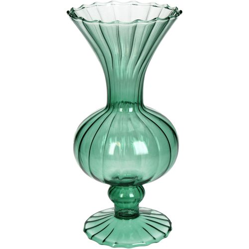 8719533385318 - Vase RETRO grün (BHT 10x2150x10 cm) BHT 10x2150x10 cm grün Blumenvase Blumengefäß 8719533385318 - Vase RETRO grün (BHT 10x2150x10 cm) BHT 10x2150x10 cm grün Blumenvase Blumengefäß