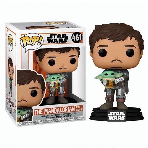 0889698545259 - Figurine Pop Star Wars Mandalorian Mando Holding Child 0889698545259 - Figurine Pop Star Wars Mandalorian Mando Holding Child
