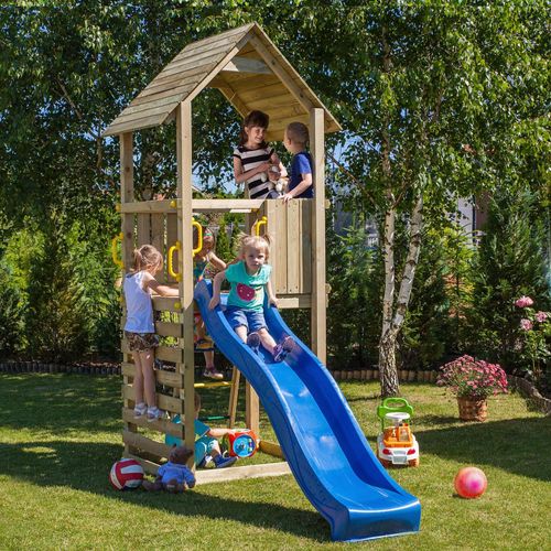5902020527107 - FUNGOO Spielturm Klettergerüst CAROL1 mit Rutsche und Kletterwand 5902020527107 - FUNGOO Spielturm Klettergerüst CAROL1 mit Rutsche und Kletterwand