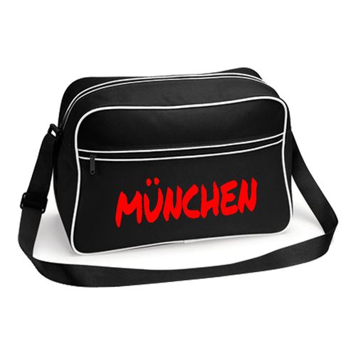 4068859539078 - multifanshop Retrotasche - München rot - Textmarker - Druck rot - Tasche 4068859539078 - multifanshop Retrotasche - München rot - Textmarker - Druck rot - Tasche