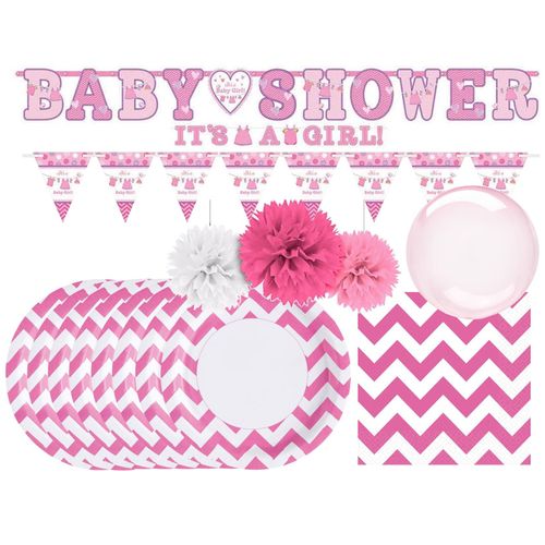4250897425325 - Babyparty-Set - Its a Girl (35-teilig) Es ist ein Mädchen Babypinkeln Gender Reveal Party