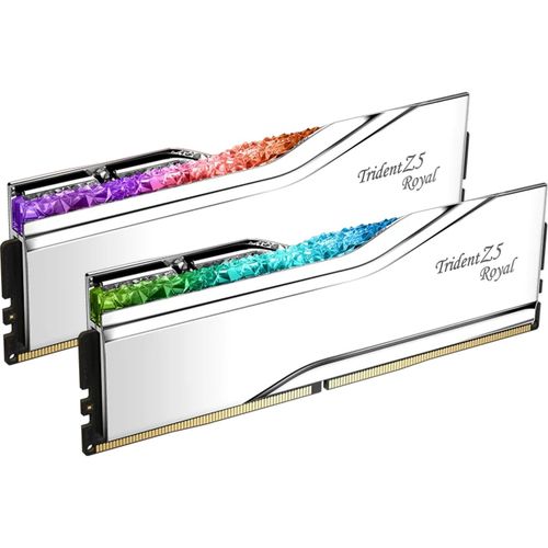 4713294236074 - Trident Z5 Royal DDR5-8200 - 48GB - CL40 - Dual Channel (2 pcs) - Intel XMP - Silber mit RGB 4713294236074 - Trident Z5 Royal DDR5-8200 - 48GB - CL40 - Dual Channel (2 pcs) - Intel XMP - Silber mit RGB