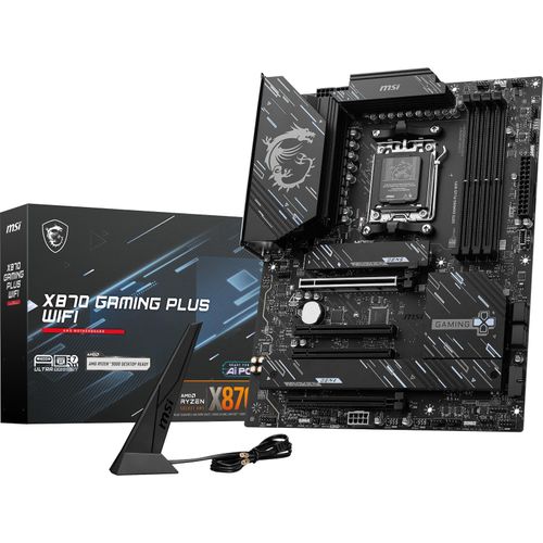 4711377281201 - X870 GAMING PLUS WIFI - motherboard - ATX - Socket AM5 - AMD X870 Mainboard - AMD X870 - AMD AM5 socket - DDR5 RAM - ATX