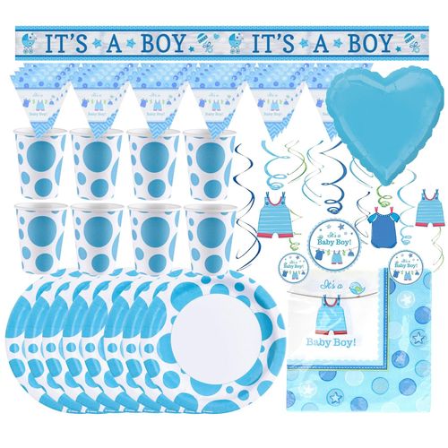 4250897425318 - Babyparty-Set - Its a Boy (47-teilig) Es ist ein Junge Babypinkeln Gender Reveal Party