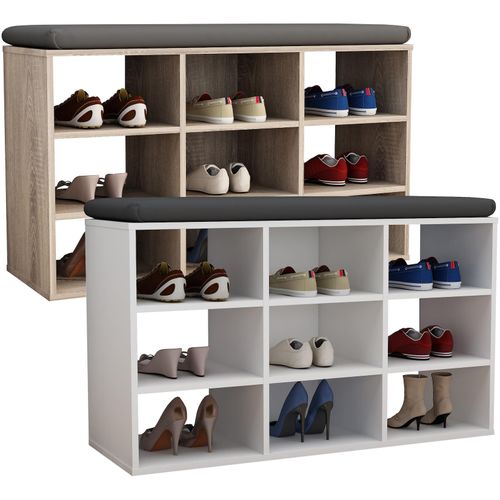 4051814427374 - Schuhregal Holz Schuhregal Maße ca H 50 x B 80 x T 30 cm Schuhkommode mit 9 Fächer Schuhschrank - Hinsol XS Gr 80 braun (sonoma eiche) B80cm H50cm T30cm Holzwerkstoff Holz Spanplatte Regale 4051814427374 - Schuhregal Holz Schuhregal Maße ca H 50 x B 80 x T 30 cm Schuhkommode mit 9 Fächer Schuhschrank - Hinsol XS Gr 80 braun (sonoma eiche) B80cm H50cm T30cm Holzwerkstoff Holz Spanplatte Regale