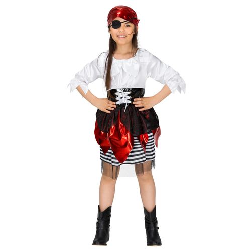 4260505449216 - tectake® Mädchenkostüm Piratin Lilly Blaumarie 4260505449216 - tectake® Mädchenkostüm Piratin Lilly Blaumarie