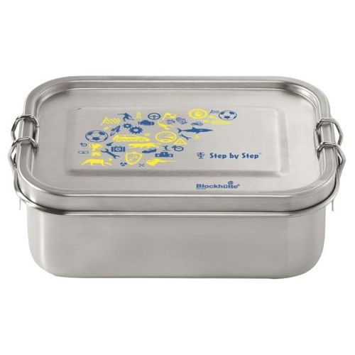 4047443467225 - Edelstahl Lunchbox Blockhütte-Blue & Yellow 4047443467225 - Edelstahl Lunchbox Blockhütte-Blue & Yellow