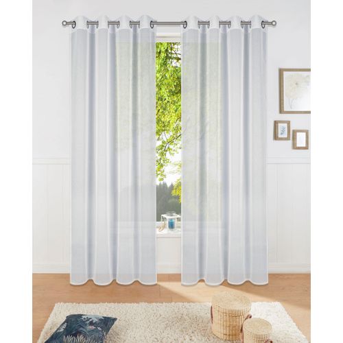6941446611464 - Gardine MY HOME Dolly Gardinen Gr 175 cm Ösen 140 cm grau (hellgrau) Ösen Gardine Transparent Gewebt Polyester 6941446611464 - Gardine MY HOME Dolly Gardinen Gr 175 cm Ösen 140 cm grau (hellgrau) Ösen Gardine Transparent Gewebt Polyester