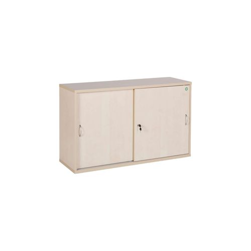 4251915402472 - CEHA Schiebetüren- und Sideboard Büroschrank Holz 120 cm Breite in Dekor ahorn mit 2OH