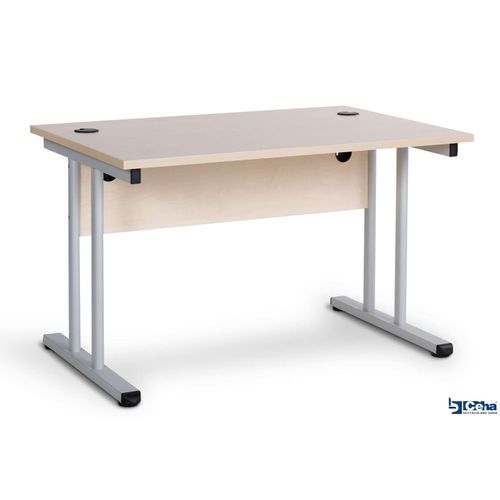 4251915404766 - CEHA Büroschreibtisch mit T-Fuß und Knieraumblende 120 x 80 cm ahorn