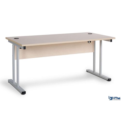 4251915409723 - CEHA Büroschreibtisch mit T-Fuß und Knieraumblende 180 x 80 cm ahorn