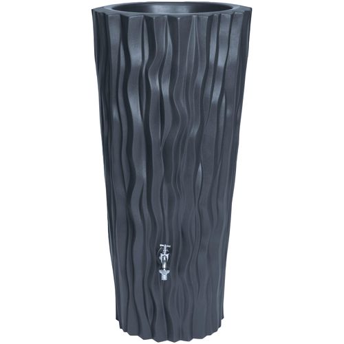 5905197571591 - Regenwassertank Alana Flower grau (anthrazit) H116cm Ø545cm Kunststoff Regentonnen 5905197571591 - Regenwassertank Alana Flower grau (anthrazit) H116cm Ø545cm Kunststoff Regentonnen