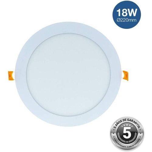 8435427113651 - Barcelona Led - Rundes LED-Einbaudownlight 18W Cut ø 205 mm - 5 Jahre Garantie Lichtfarbe Warmweiß 3000K - Warmweiß 3000K