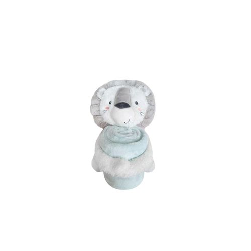 3801103021131 - Kikkaboo Babydecke 2 in 1 Geschenkset Kuscheltier 25 cm Kuscheldecke 100 x 70 cm hellblau 3801103021131 - Kikkaboo Babydecke 2 in 1 Geschenkset Kuscheltier 25 cm Kuscheldecke 100 x 70 cm hellblau