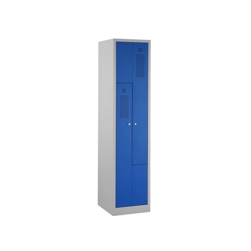 4251915400300 - CEHA Garderoben Z-Spind 41 cm Breite mit Türen in enzianblau RAL5010