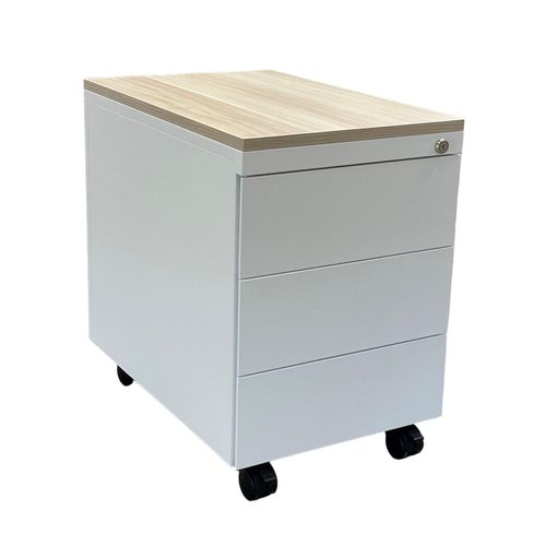 4251915407217 - CEHA Design-Rollcontainer ST390 mit Holztop 3 Schüben in signalweiß (RAL9003) 4251915407217 - CEHA Design-Rollcontainer ST390 mit Holztop 3 Schüben in signalweiß (RAL9003)