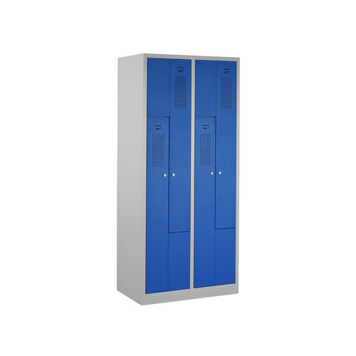 4251915400324 - CEHA Garderoben Z-Spind 80 cm Breite mit Türen in enzianblau RAL5010 4251915400324 - CEHA Garderoben Z-Spind 80 cm Breite mit Türen in enzianblau RAL5010