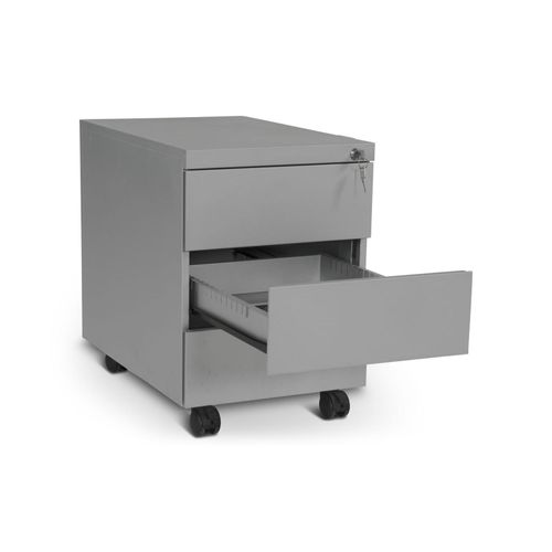 4251915407170 - CEHA Design-Rollcontainer ST390 mit 3 Schüben in weißaluminium (RAL9006)