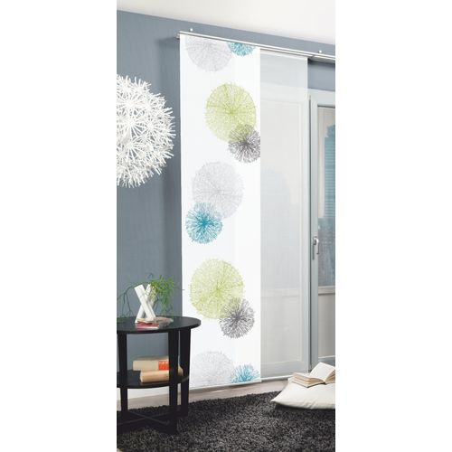 4011714359663 - Schiebegardine HOME WOHNIDEEN RAWLINS grün B60cm H245cm Polyester Gardinen HxB 245x60 inkl Befestigungszubehör 4011714359663 - Schiebegardine HOME WOHNIDEEN RAWLINS grün B60cm H245cm Polyester Gardinen HxB 245x60 inkl Befestigungszubehör