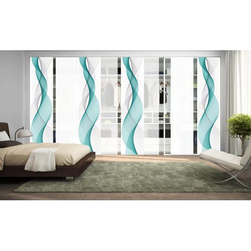 4056751343855 - HOME WOHNIDEEN Schiebegardine »OPALIA 8ER SET« (8 St) HxB 245x60