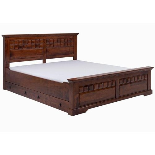 4251213559892 - Massivmoebel24 - Bett Akazie 140x200x114 nougat lackiert oxford 308 - dunkelbraun 4251213559892 - Massivmoebel24 - Bett Akazie 140x200x114 nougat lackiert oxford 308 - dunkelbraun