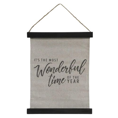 5712750318742 - Chic Antique Leinwandbild Wonderful Time H29 L24 B1 cm antique schwarz