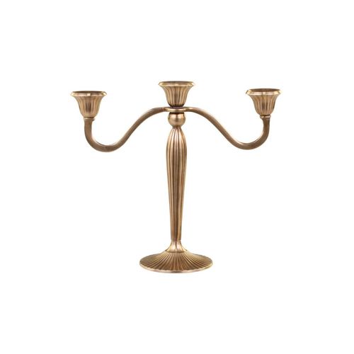 5712750329205 - Chic Antique Kerzenständer für 3 Kerzen L24 x B9 x H22 cm antique messing 5712750329205 - Chic Antique Kerzenständer für 3 Kerzen L24 x B9 x H22 cm antique messing