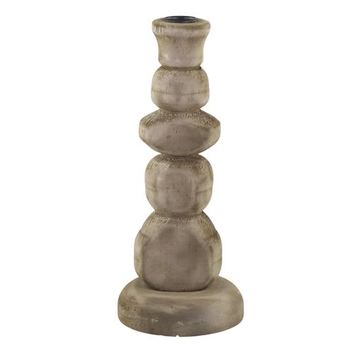 5712750382651 - Chic Antique Kerzenständer aus Holz H16 D12 cm