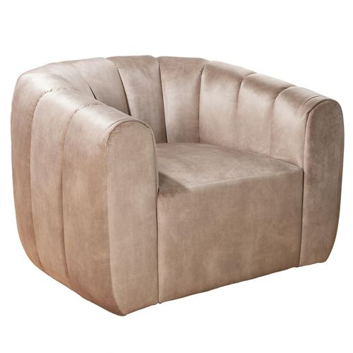 4251561907833 - riess-ambiente Sessel BABYLON - drehbar champagner Samt Lounge Cocktailsessel montiert