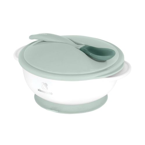3801302040773 - Kikkaboo Baby Essschüssel 250 ml Löffel mit Wärmesensor Warmhalteschüssel Deckel grün 3801302040773 - Kikkaboo Baby Essschüssel 250 ml Löffel mit Wärmesensor Warmhalteschüssel Deckel grün