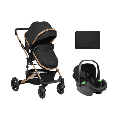 3800171206495 - Kikkaboo Kombikinderwagen Amaia 3in1 i-Size Babyschale umbaubar Federung Tasche schwarz 3800171206495 - Kikkaboo Kombikinderwagen Amaia 3in1 i-Size Babyschale umbaubar Federung Tasche schwarz