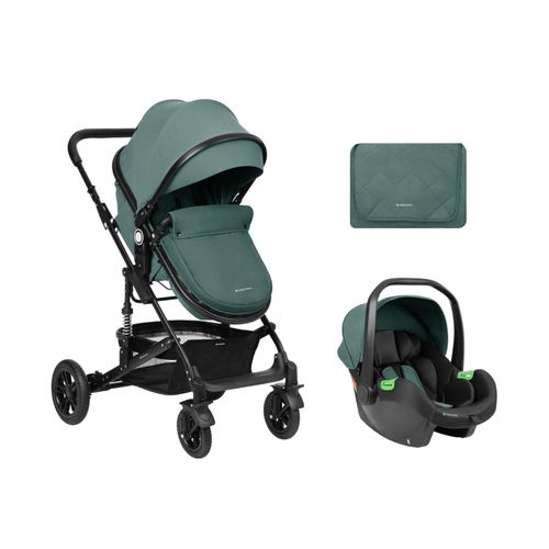 3800171206525 - Kikkaboo Kombikinderwagen Amaia 3in1 i-Size Babyschale umbaubar Federung Tasche grün 3800171206525 - Kikkaboo Kombikinderwagen Amaia 3in1 i-Size Babyschale umbaubar Federung Tasche grün