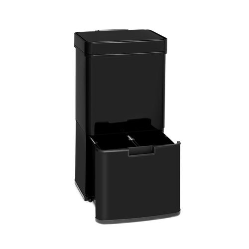 4060656231315 - Touchless Black Stainless Steel Müllsammler Sensor 72L 4 Behälter abs pp Edelstahl schwarz - Schwarz - Klarstein 4060656231315 - Touchless Black Stainless Steel Müllsammler Sensor 72L 4 Behälter abs pp Edelstahl schwarz - Schwarz - Klarstein